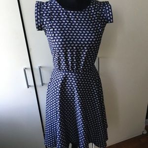 Blue Patterned dress